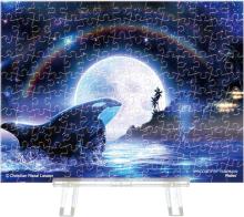 Yanoman 150 Piece Petit Paris Clear Jigsaw Puzzle LASSEN Orcamoon III (7.6x10.2cm) 2308-61 No glue required, no frame required, includes mini easel, and piece request postcard