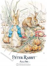 216 Piece Jigsaw Puzzle PETER RABBIT Artworks of Beatrix Potter ™ Two in the Onion Field Small Piece (18.2x25.7cm)