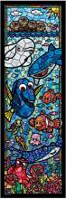 456 Piece Jigsaw Puzzle Finding Dolly Stained Glass Gyutto Series  (18.5x55.5cm)
