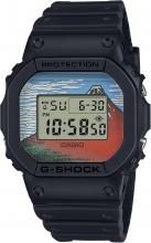 CASIO G-SHOCK Watch Katsushika Hokusai Design Kaifu Kaisei DW-5600KHG24-1JR Men's Black