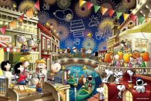 1000Pieces Shining Puzzle PEANUTS Snoopy Fireworks (50x75cm)