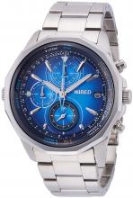 SEIKO WIRED Chronograph Blue Dial Hard Rex AGAT423 Men's Silver