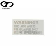 TAKE OFF Warning Sticker for A...