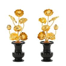 Gold Flower Lotus Set, Buddhis...