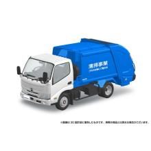 Aoshima 1/32 Scale Rakupla Snap Kit No. 25-PK Hino Dutro Compactor Plastic Model