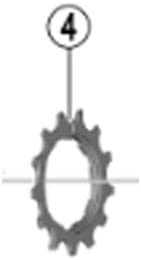 Shimano Repair Parts 13T Gear C (Gear with Collar) CS-HG700-11 Y1WX13000