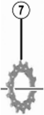 Shimano Repair Parts 14T Gear A CS-5800 Y1PJ14000