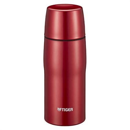 Stainless Steel Bottle with Tiger Cup MJD-A036R (Red) Made in Japan