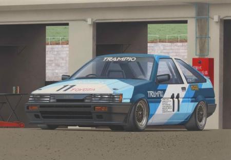 1/24 Inch-Up Series No. 332 Trampio AE86 Levin '85 Plastic Model