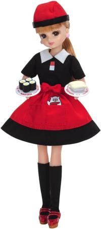 Takara Tomy Licca-chan Dress LW-12 Sushiro Dress Set, Dress-Up Play Toy for Ages 3 and Up