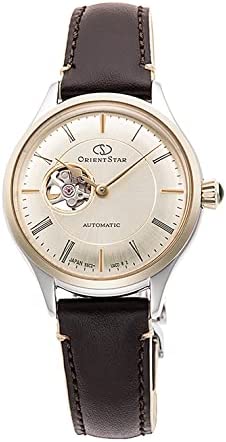 ORIENT STAR Automatic Watch Classic Semi-Skeleton Mechanical Made in Japan 2 Years with Domestic Manufacturer's Warranty Open Heart RK-ND0010G Women's Ivory