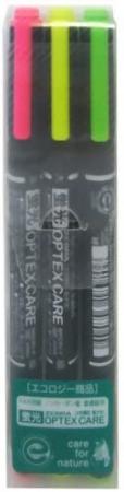 Zebra Fluorescent Pen Fluorescent Optex Care 3 Colors WKCR1-3C