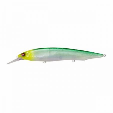 Megabass Seabass Lure Kanata +1 SW GP Citrus Chart Head