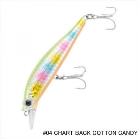 Tail Walk Crazy Dizzy Minnow 90HS #04 ​​Chartback Cotton Candy Seabass Lure
