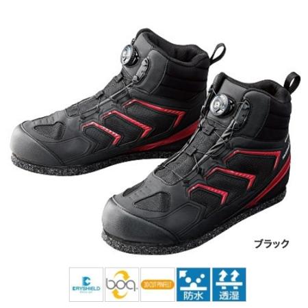 Shimano Dry Shield 3D Cut Pin Felt High Cut FS-085P 28.0cm Black