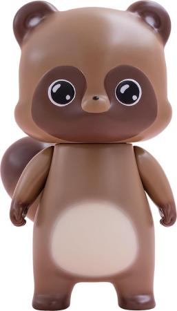 EMBER TOYS Two-tailed Fox Chibi Creature Pon-Kichi Non-scale Painted Soft Vinyl Figure