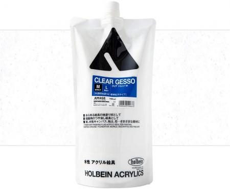 Holbein Acrylic Medium Clear Gesso M Stand Pack AM468 900ml 14468