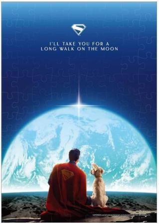 Tenyo (Made in Japan) 108-piece jigsaw puzzle SUPERMAN (18.2 x 25.7 cm) B-108-848 with glue, spatula and service card