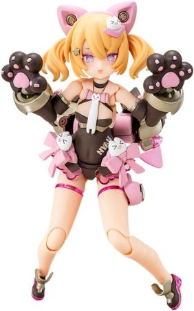 Kotobukiya Megami Device PUNI☆MOFU Black Mao 1/1 Scale Plastic Model, Approximately 135mm Tall