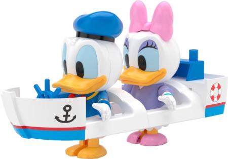 Aoshima Bunka Kyozai Rakupla Tocotoko No.DP-09 Disney Characters Donald & Daisy Pre-Colored Plastic Model