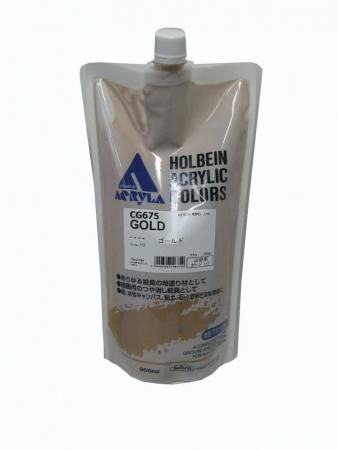Holbein Acryla Color Gesso Gold Refill CG675 900ml 014675