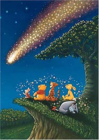300Pieces Pooh' glittering star (hologram jigsaw) D-300-704