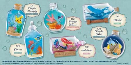 Re-Ment Pokemon AQUA BOTTLE collection ~Shining Waterside Encounter~ Box Product All 6 Types 6 Pieces Made of PVC