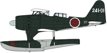 Hasegawa 1/48 Mitsubishi F1M2 Zero Type 11 Observation Seaplane for Yamato (Model Carrier) Plastic Model Kit 07563 (Airplane)