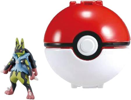 TAKARA TOMY Pokemon Moncolle Pokedelze Yellow Mega Lucario (Monster Ball)