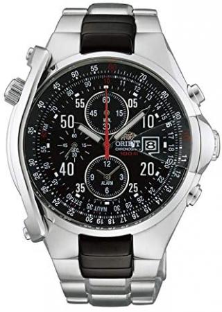 ORIENT with alarm function 1/5 second chronograph stopwatch with domestic manufacturer warranty STD0G001B0 Men's