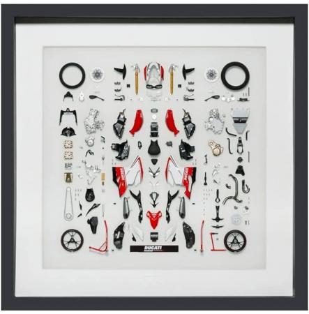 Tamiya 1/12 Parts Panel Collection No.41 Ducati 1199 Panigale S Tricolore Parts Panel Completed Exhibit 21241