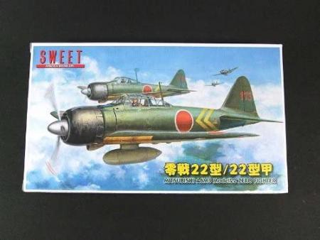 SWEET 1/144 Zero Fighter 22 Type/22 Type Instep Plastic Model Kit 2 Machines 14122