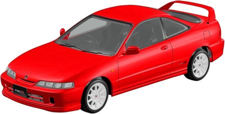 Aoshima Bunka Kyozai (AOSHIMA) Rakupla Snap Kit No. 22-MR Honda DC2 Integra Type R (Milano Red) 1/32 Scale Pre-Colored Plastic Model Kit