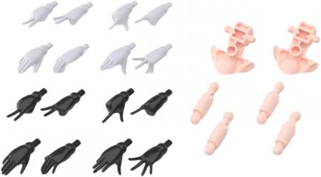 30MS Optional Hand Parts [White / Black] Plastic Model