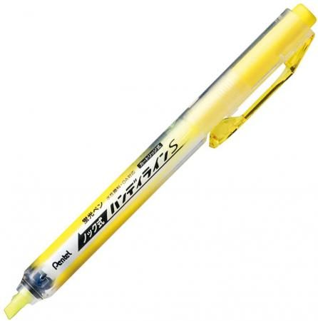 Pentel Packed Highlighter Knock Handy Line S Yellow XSXNS15-G