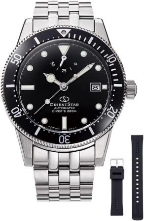 ORIENT STAR Automatic Watch Diver 1964 Mechanical Made in Japan Domestic Manufacturer's Warranty Included 2 Years Included Waterproof for 200m Scuba Diving RK-AU0601B Men's Black