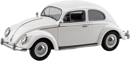Aoshima Bunka Kyozai (AOSHIMA) 1/32 Scale Rakupla Snap Kit No. 20-PW Volkswagen Beetle (Pearl White) Pre-Colored Plastic Model Kit
