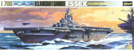 Hasegawa 1/700 Waterline Series US Navy Aircraft Carrier Essex Plastic Model 707