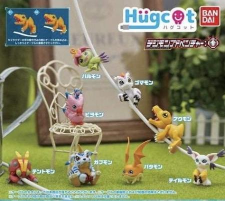 Hugcot Digimon Adventure: (8 types set (Full Comp)) Gacha Gacha Capsule Toy