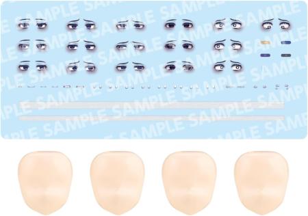 Kotobukiya Sosai Shojo Teien Customized Face & Decal Set Vol. 6 (Ama Design) Total height approx. 18mm 1/10 scale plastic model