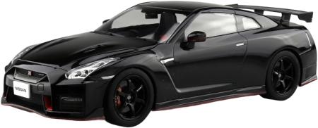 Aoshima Bunka Kyozai (AOSHIMA) Rakupla Snap Car No.05-MB R35 NISSAN GT-R NISMO 2017 Meteor Flake Black Pearl 1/24 Scale Pre-Colored Plastic Model Kit, Approx. 215mm