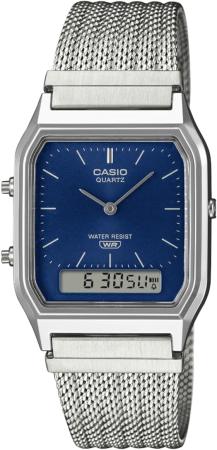 CASIO Casio Watch AQ-230EM-2AJF Unisex Silver and Navy