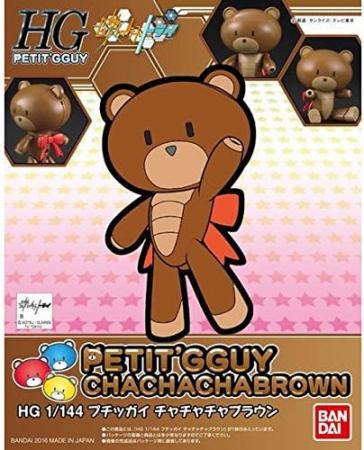 HGPG Gundam Build Fighters Tri Petit'Gguy Cha Cha Cha Brown 1/144 Scale Color-Coded Plastic Model