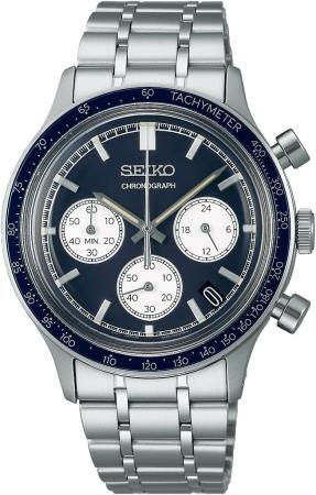 SEIKO Watch Seiko Selection Analog Quartz Chronograph SBTR053 Men's Silver