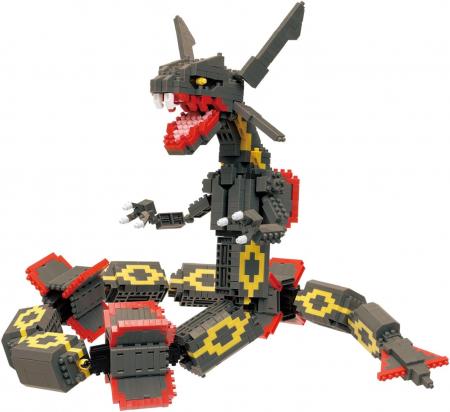 Kawada Nanoblock Pokemon Black Rayquaza Extreme DX NBPM_104 7 x 42 x 21 cm Ages 12 and up Interior Hobby NBPM_104