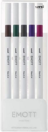 Mitsubishi Pencil Water-based Pen EMOTT Emot 5 Colors No.3 PEMSY5C.NO3