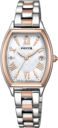 CITIZEN Wicca Tonneau Shape KS4-031-11, Women's, Silver White, Pink Gold