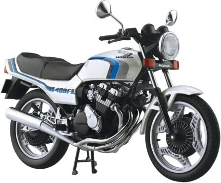 Aoshima Bunka Kyozai (AOSHIMA) 1/12 Scale Complete Honda CBX400F in Pearl Shell White (CBX550F Ver.)