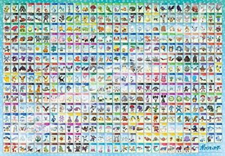 Jigsaw Puzzle 500 Large Piece Pokemon Garal Picture Book No.001 ～ No.400 500T-L28