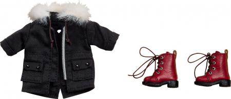 Nendoroid Doll Warm Set Boots & Mods Coat (Black)
